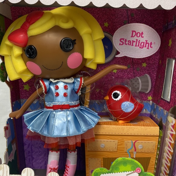 New Lalaloopsy Dot Starlight 12" Doll & Pet Red Bird - Picture 2 of 8